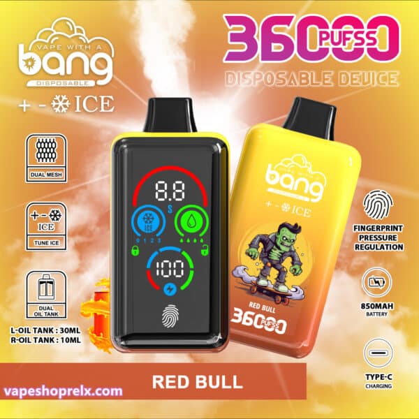 Bang-36000-Puffs-Ice-Level-3.jpg BANG ICE LEVEI 36000口拋棄式電子煙|冰涼升級,持久暢吸